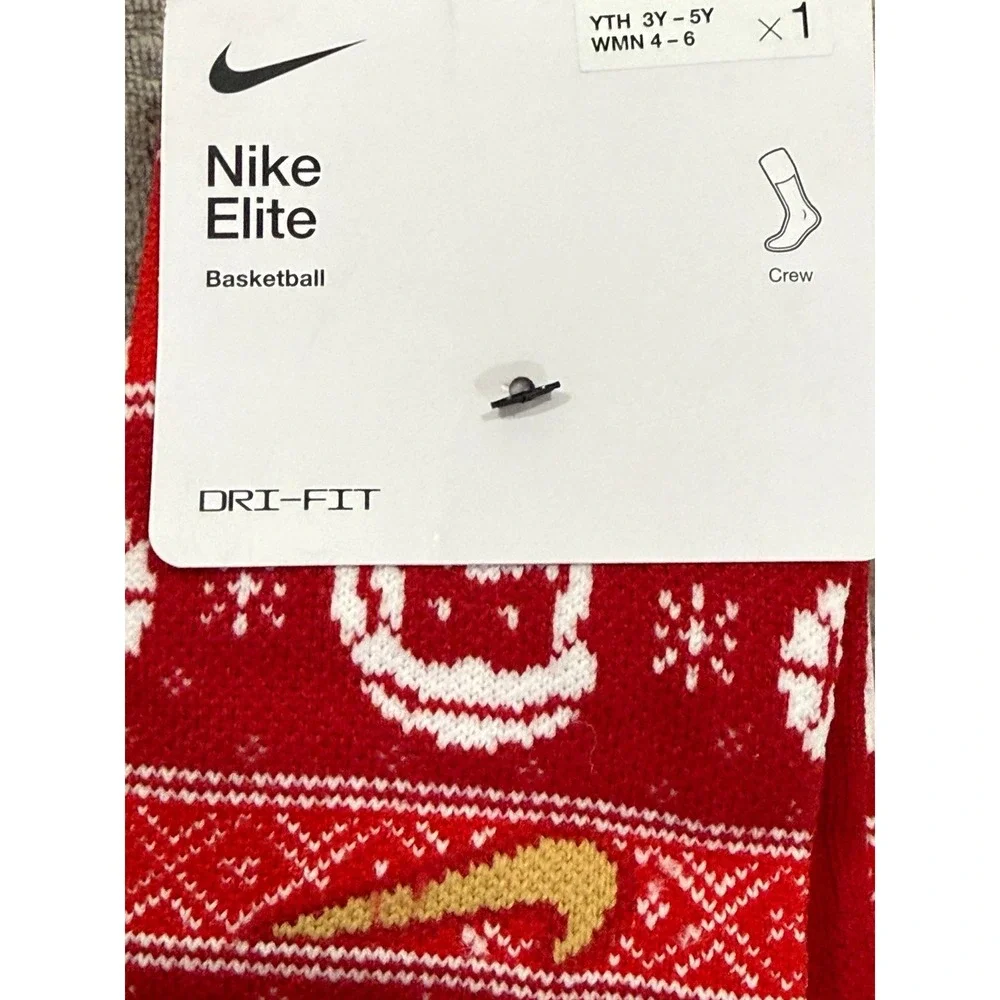 Nike Elite Basketball‎ Crew Socks Holiday Small